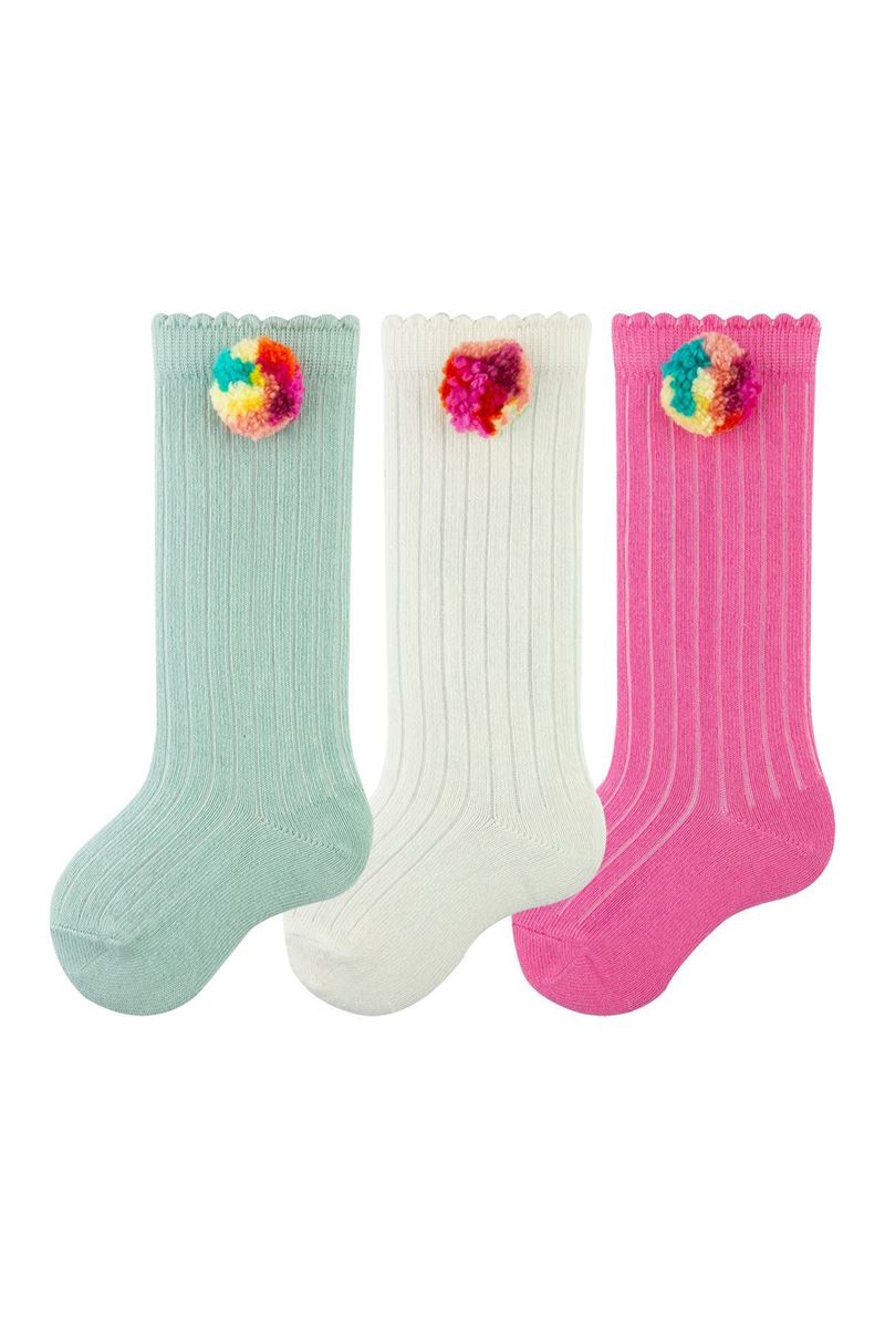 BROSS DERBY BABY GIRLS KNEE HIGH SOCKS ASORTY