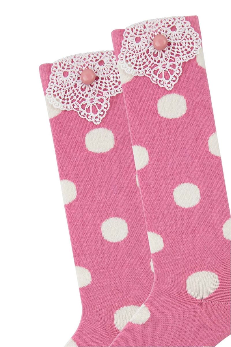 BROSS LACY&PEARL ACCESSORY GIRLS KNEE HIGH SOCKS ASORTY