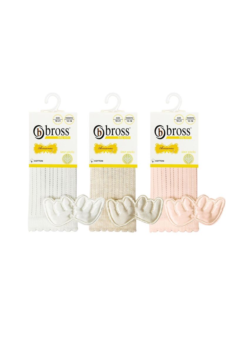BROSS KANAT AKSESUARLI FİLE KIZ BEBEK DİZALTI ASORTİ