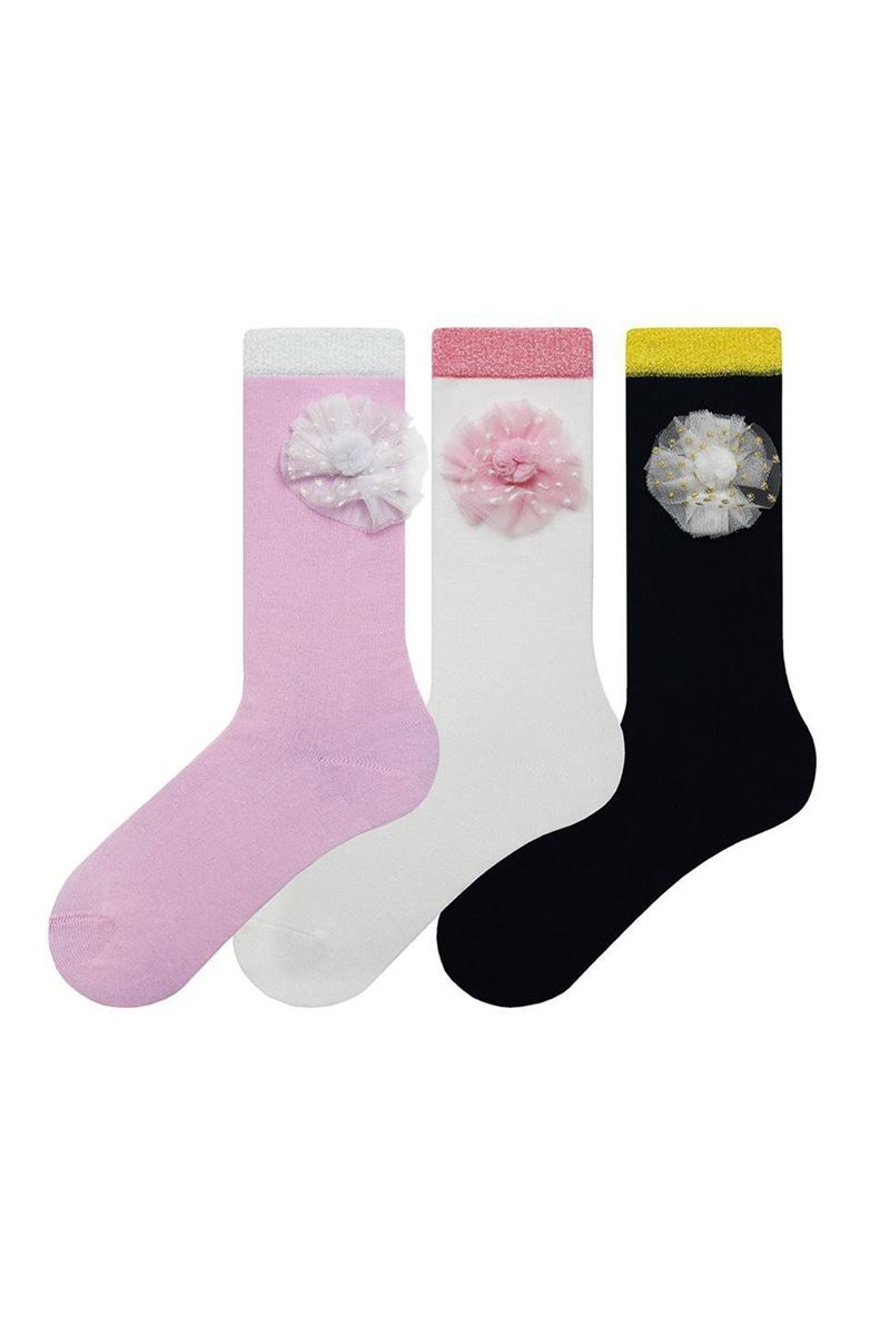 BROSS TULLE KNEE HIGH GIRLS SOCKS ASORTY