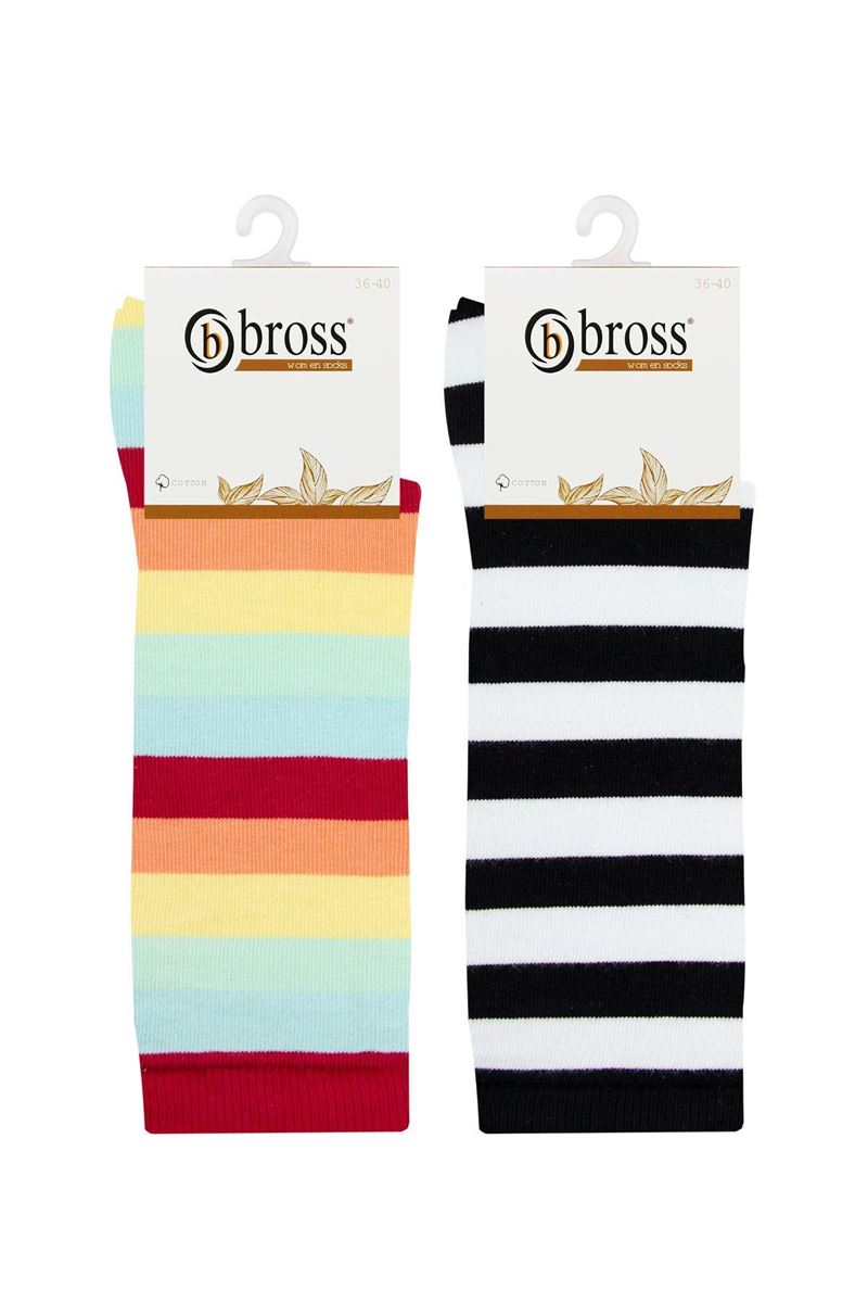 BROSS WOMENS' CIRCLE KNEE-HIGH SOCKS ASORTY