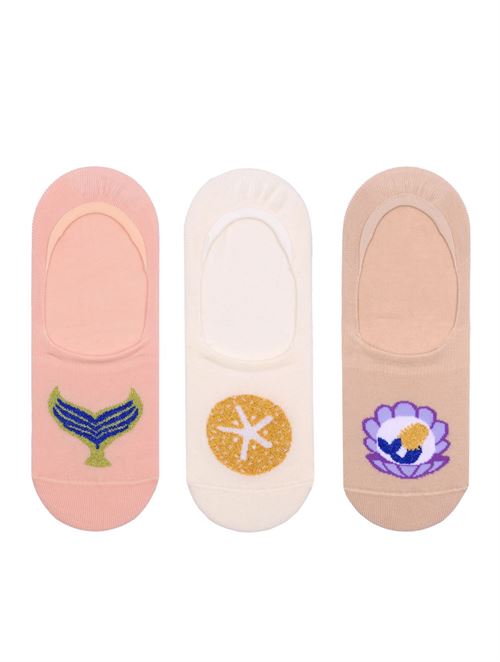 Mermaid Patterned Women s Invisible Socks 12