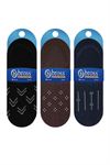 DIFFERENT LINE PATTERNED MENS INVISIBLE SOCKS