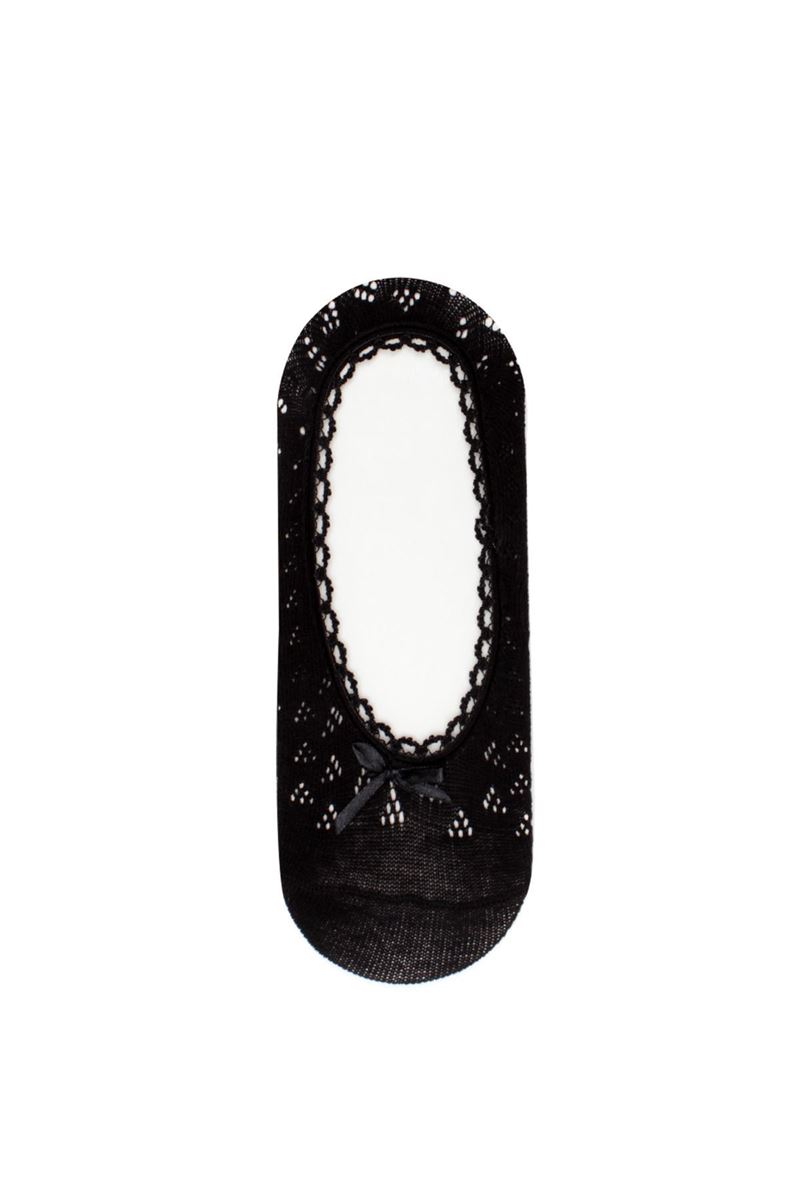 BROSS NET WOMENS INVISIBLE SOCKS BLACK