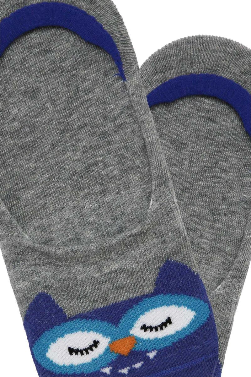 BROSS ANIMAL PATTERNED BOYS NO-SHOW SOCKS ASORTY