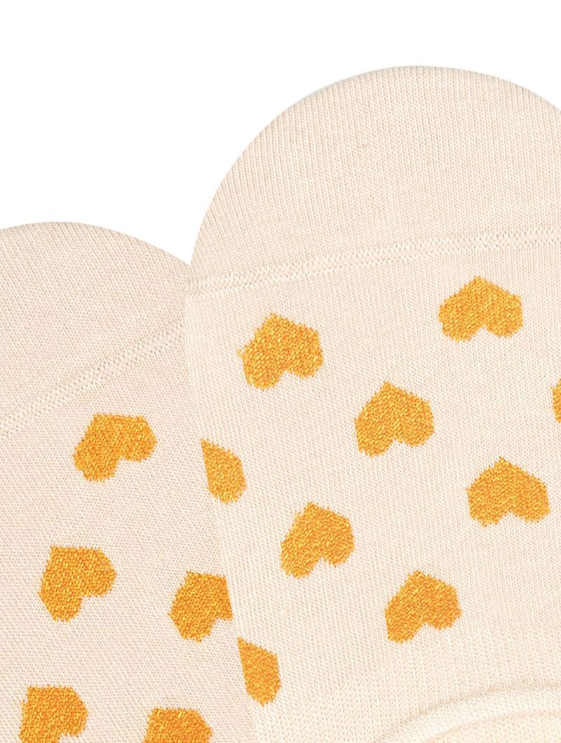 BROSS HEART PATTERNED  WOMEN S INVISIBLE SOCKS ASORTY