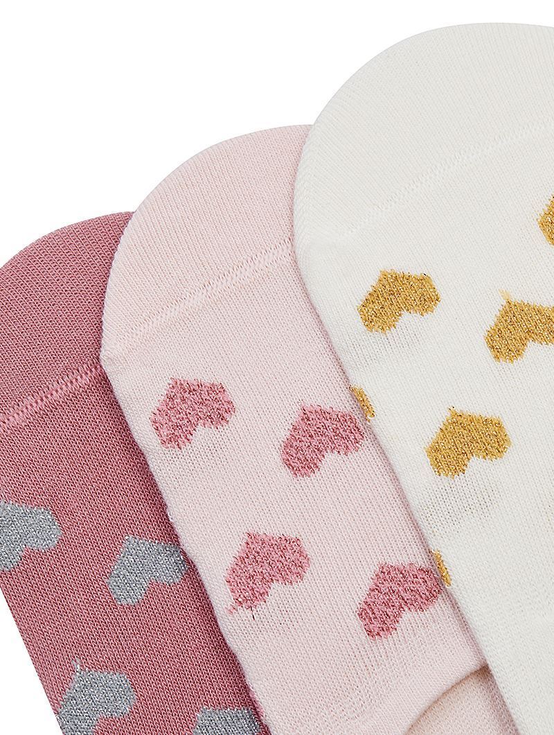 BROSS SVERY HEART PATTERNED WOMENS UNVISIBLE SOCKS ASORTY