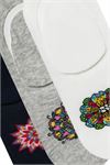 MANDALA PATTERNED WOMENS NO SHOW SOCKS