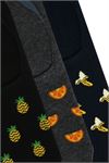 FRUIT PATTERNED PRINTED MENS INVISIBLE SOCKS