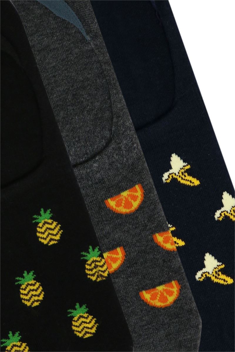 FRUIT PATTERNED PRINTED MENS INVISIBLE SOCKS