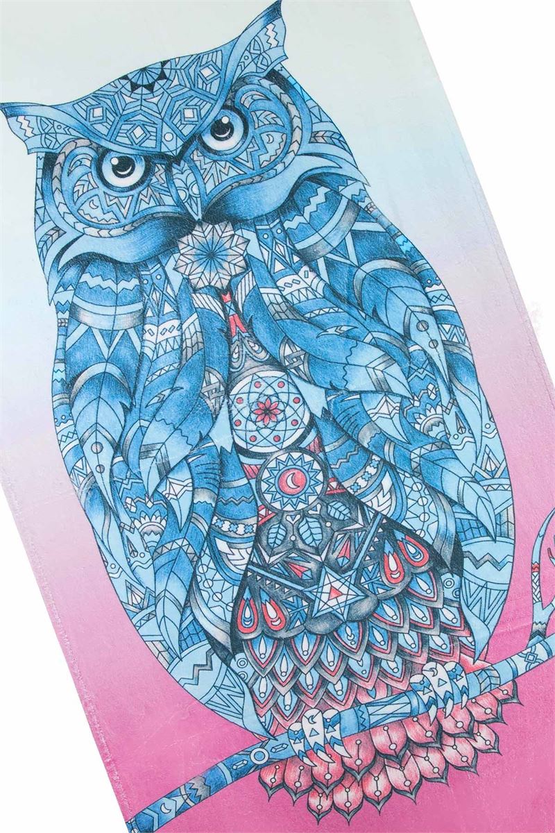 BROSS BROSS OWL PATTERN BEACH TOWEL 75X150 