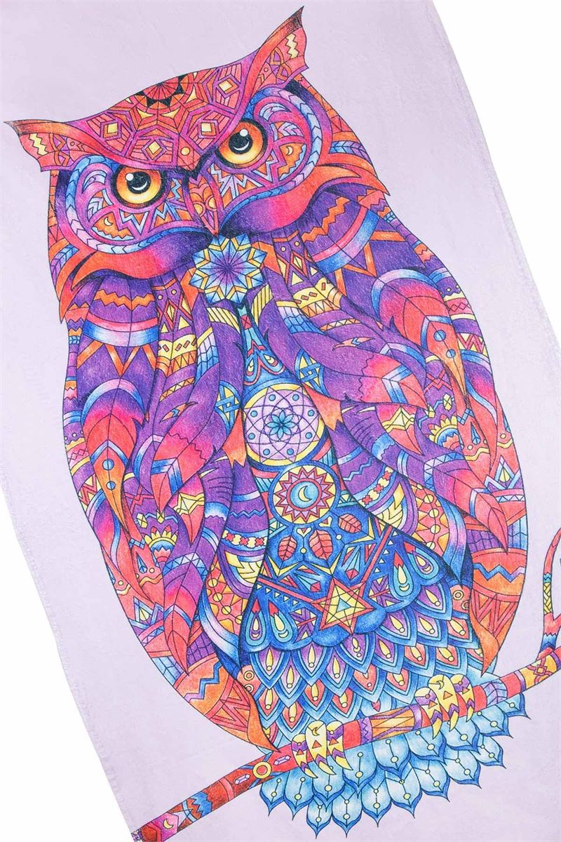 BROSS BROSS OWL PATTERN BEACH TOWEL 75X150 