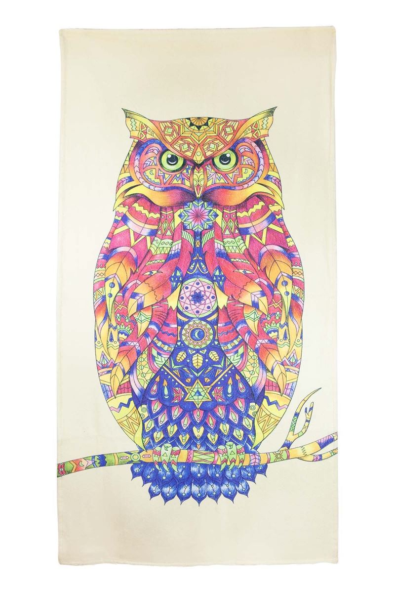 BROSS OWL PATTERN BEACH TOWEL 75X150 