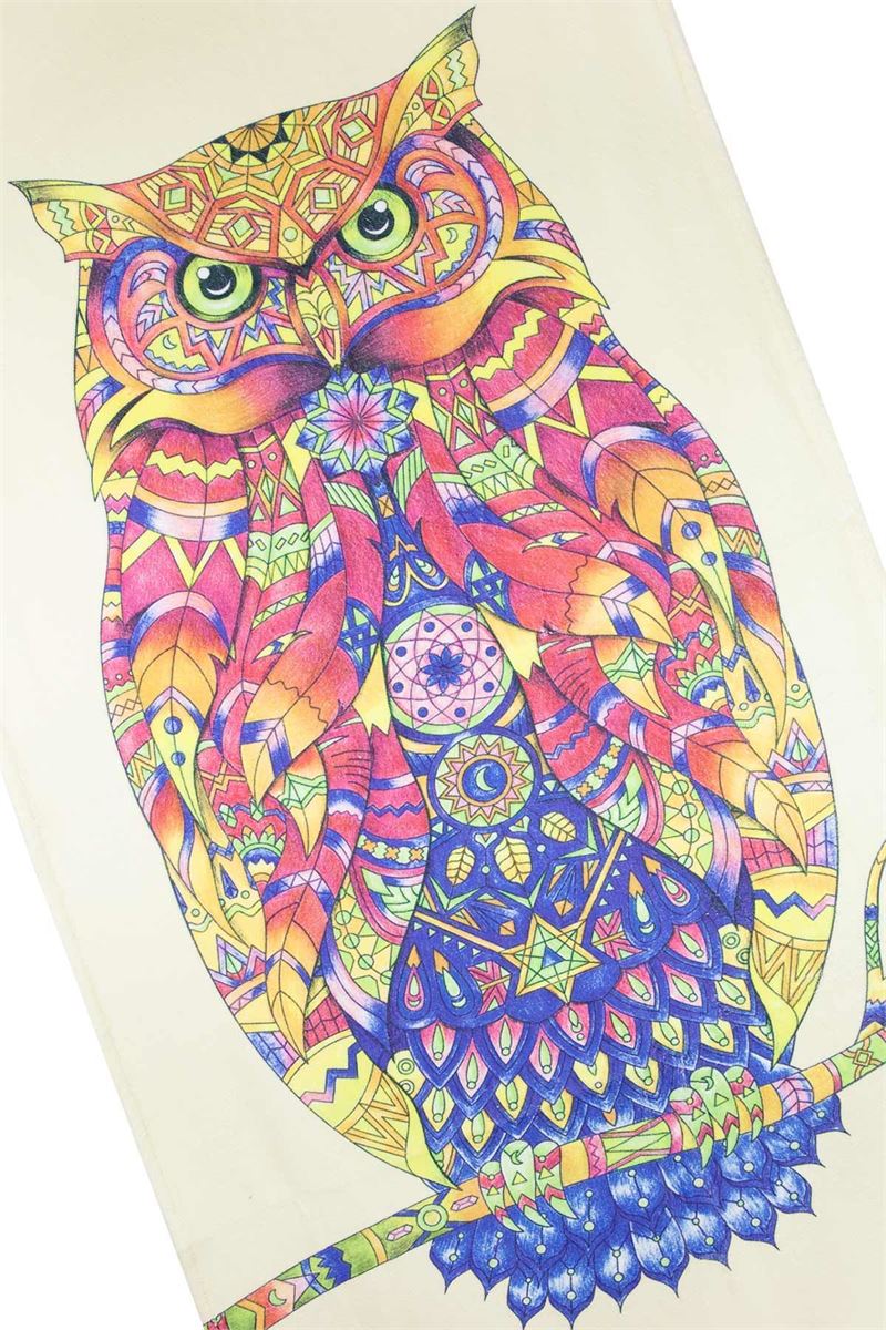 BROSS OWL PATTERN BEACH TOWEL 75X150 