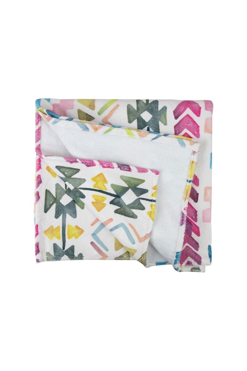 BROSS BROSS PATTERNED BEACH TOWEL 75X100 ECRU