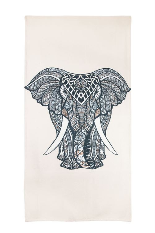 Пляжное полотенце с рисунком слоненка. 70Х150 см 1