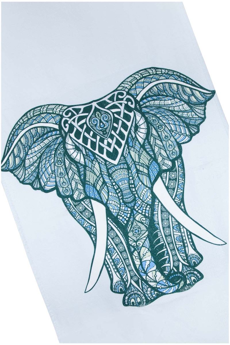 BROSS BROSS ELEPHANT PATTERN BEACH TOWEL 75X100 