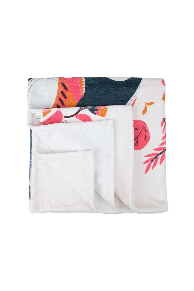 BROSS COLORFUL ELEPHANT PATTERN BEACH TOWEL 75X100