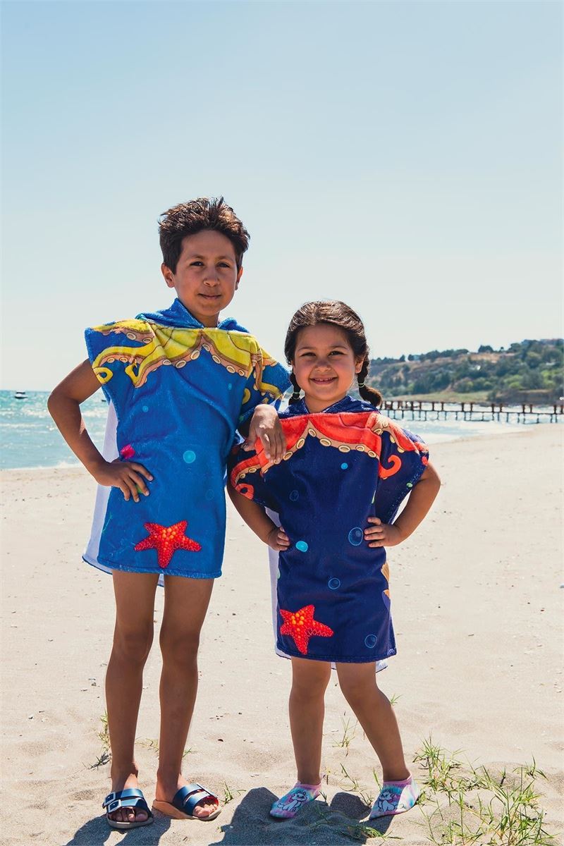 BROSS BROSS OCTOPUS PATTERN BEACH TOWEL 60X60 