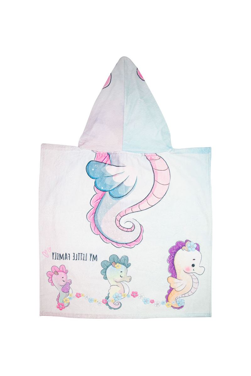 BROSS BROSS SEA HORSE PATTERN BEACH TOWEL 60X60 