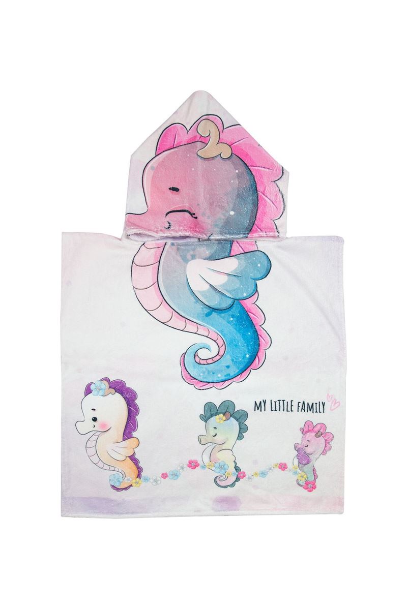 BROSS BROSS SEA HORSE PATTERN BEACH TOWEL 60X60 
