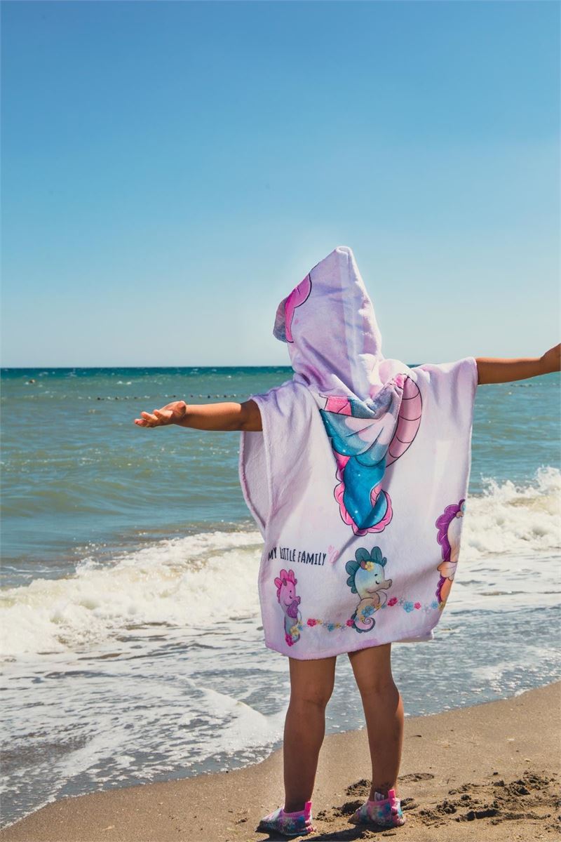 BROSS BROSS SEA HORSE PATTERN BEACH TOWEL 60X60 