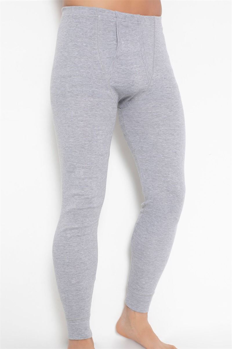 MEN %100 COTTON LEGGINGS GRAY MELANGE