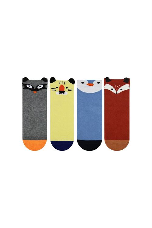 3D Animal Patterned Boys Short-Calf Socks 12