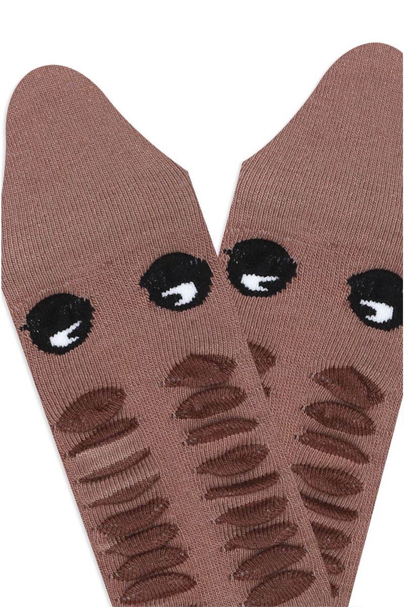 BROSS 3D CROCODILE PATTERNED BOYS SHORT-CALF SOCKS ASORTY