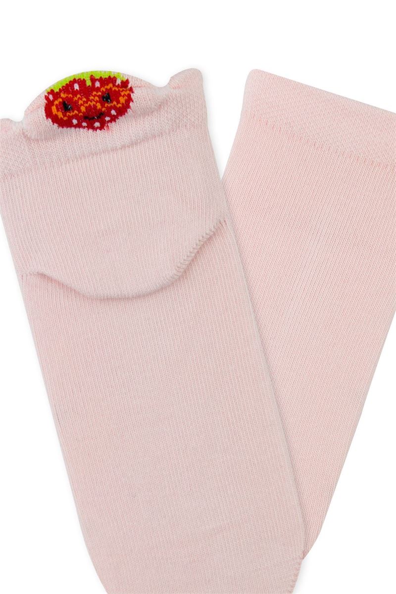 BROSS 3D FRUIT PATTERNED GIRLS SHORT-CALF SOCKS ASORTY
