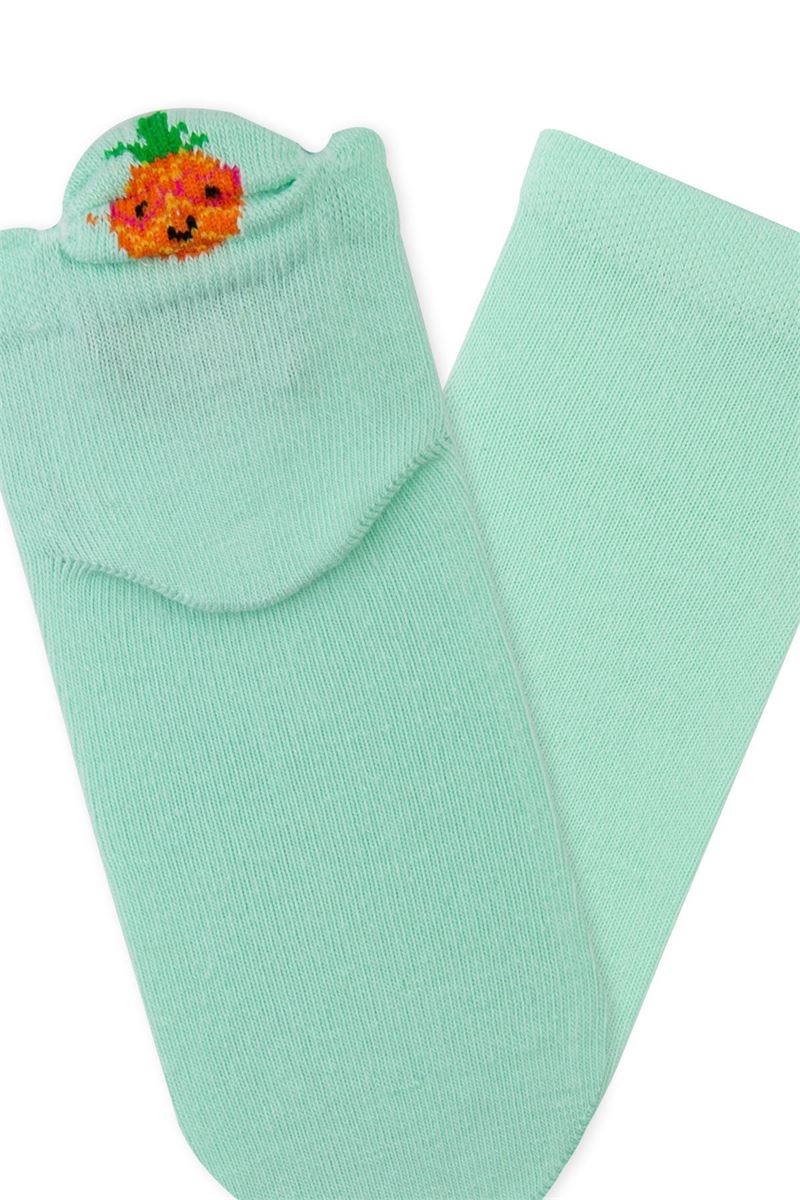 BROSS 3D FRUIT PATTERNED GIRLS SHORT-CALF SOCKS ASORTY