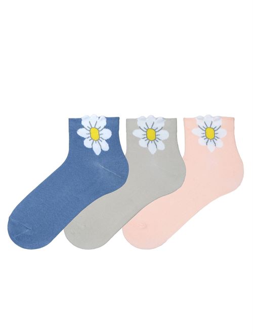 3D Daisy Patterned Womens Socks 12