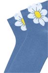 3D DAISY PATTERNED WOMENS SOCKS