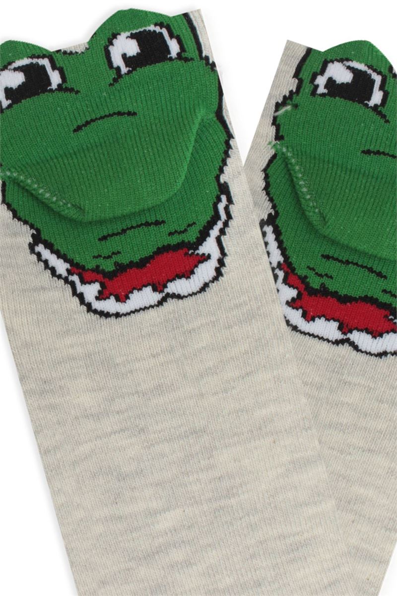BROSS 3D DIFFERENT ALLIGATOR PATTERNED BOYS SHORT-CALF S ASORTY