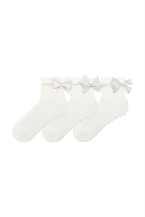 Детские носки до щиколотки с бантиком. 12