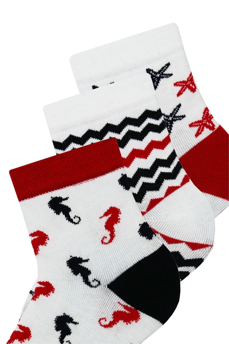 SEA THEMED WOMEN SHORT-CALF SOCKS
