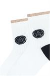 GLITTER DETAILED SAILOR WOMEN SHORT-CALF SOCKS