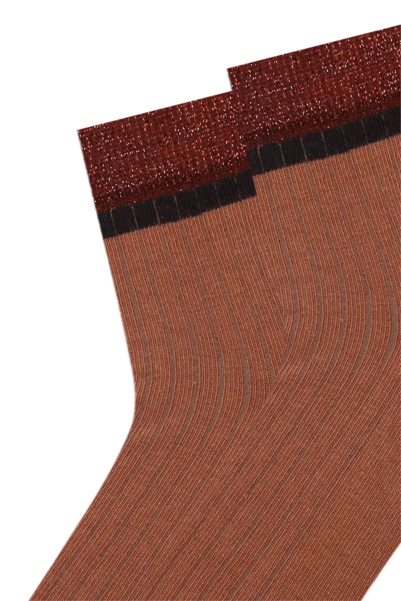 BROSS SILVERY RUBBER DERBY WOMENS MID-CALF SOCKS ASORTY