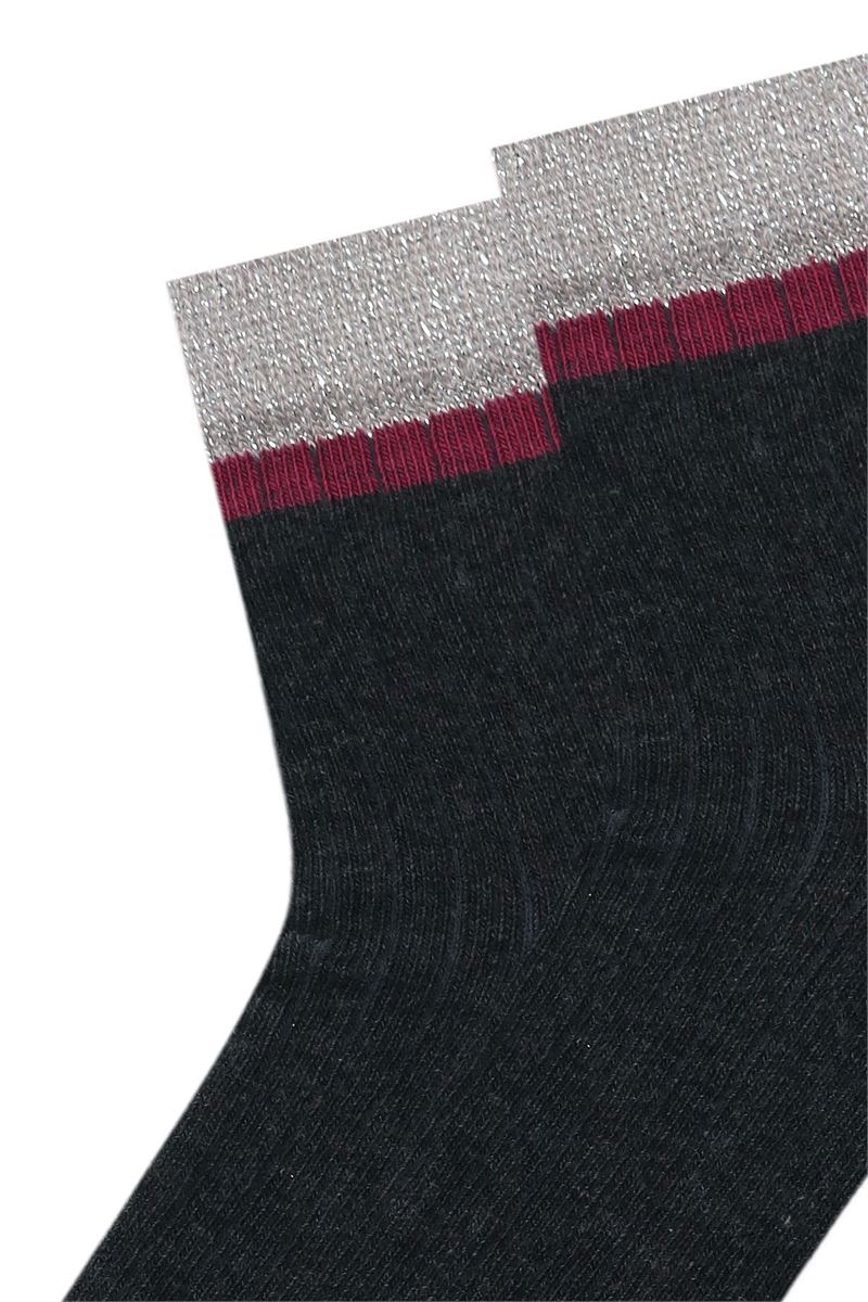 BROSS SILVERY RUBBER DERBY WOMENS MID-CALF SOCKS ASORTY