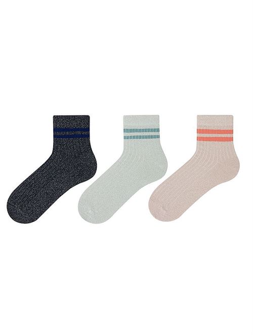 Silvery Ringed Patterned Women s Sock 12