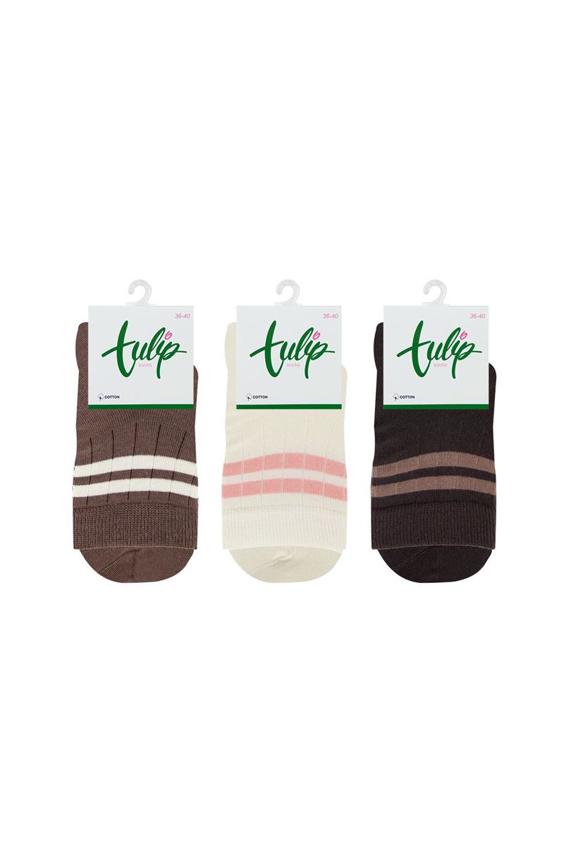 WOMEN DERBY MID-CALF SOCKS ASORTY