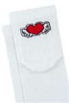 WOMEN RED MID-CALF SOCKS