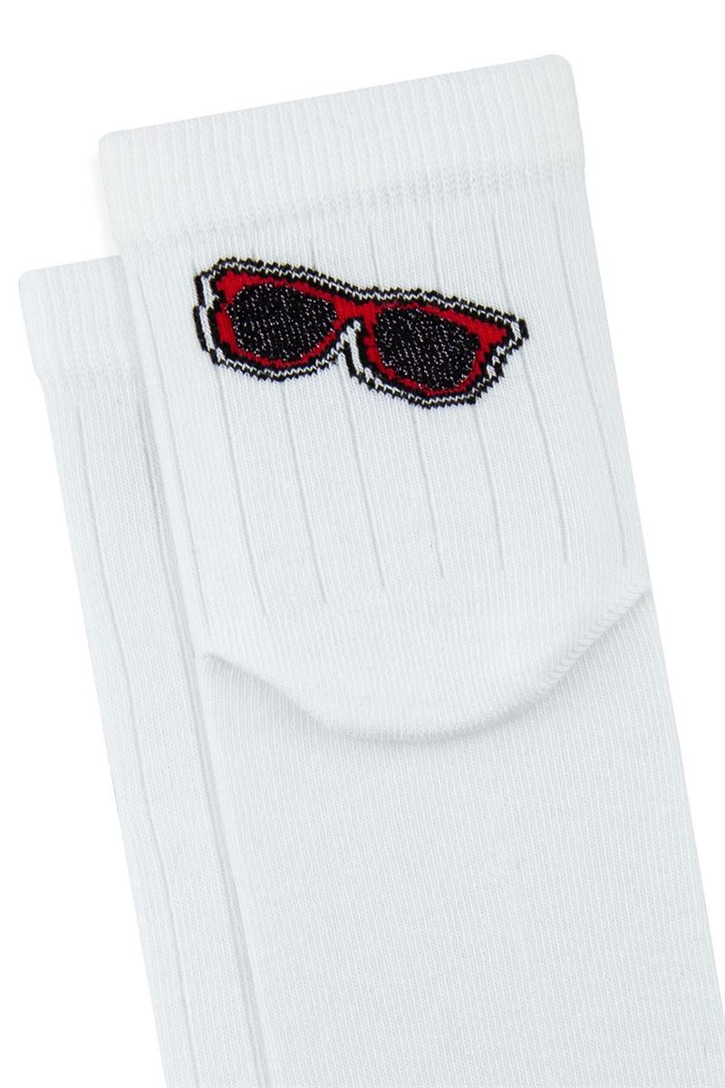 WOMEN RED MID-CALF SOCKS ASORTY