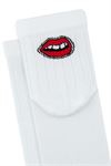 WOMEN RED MID-CALF SOCKS