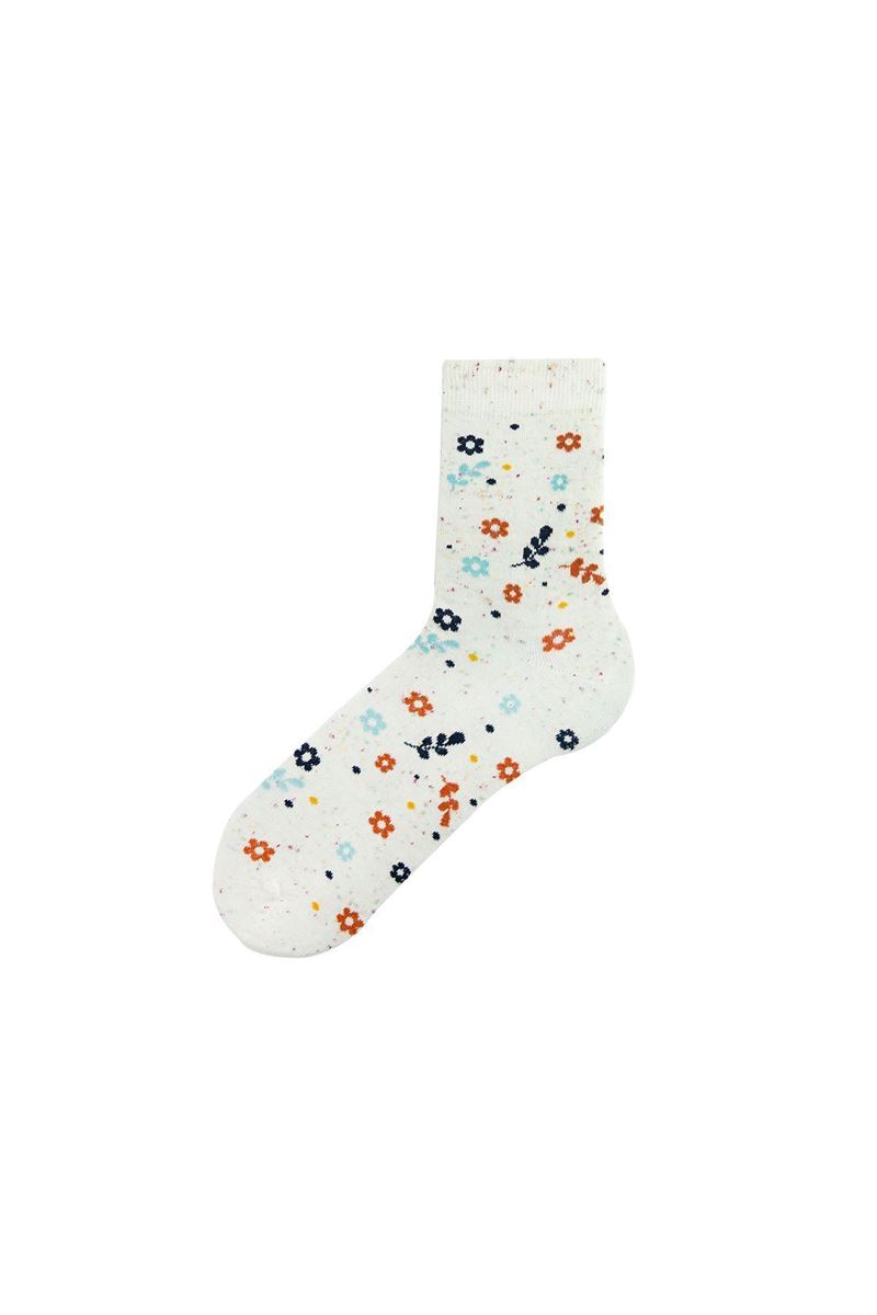 BROSS BROSS PATTERNED CREW SOCKS ASORTY