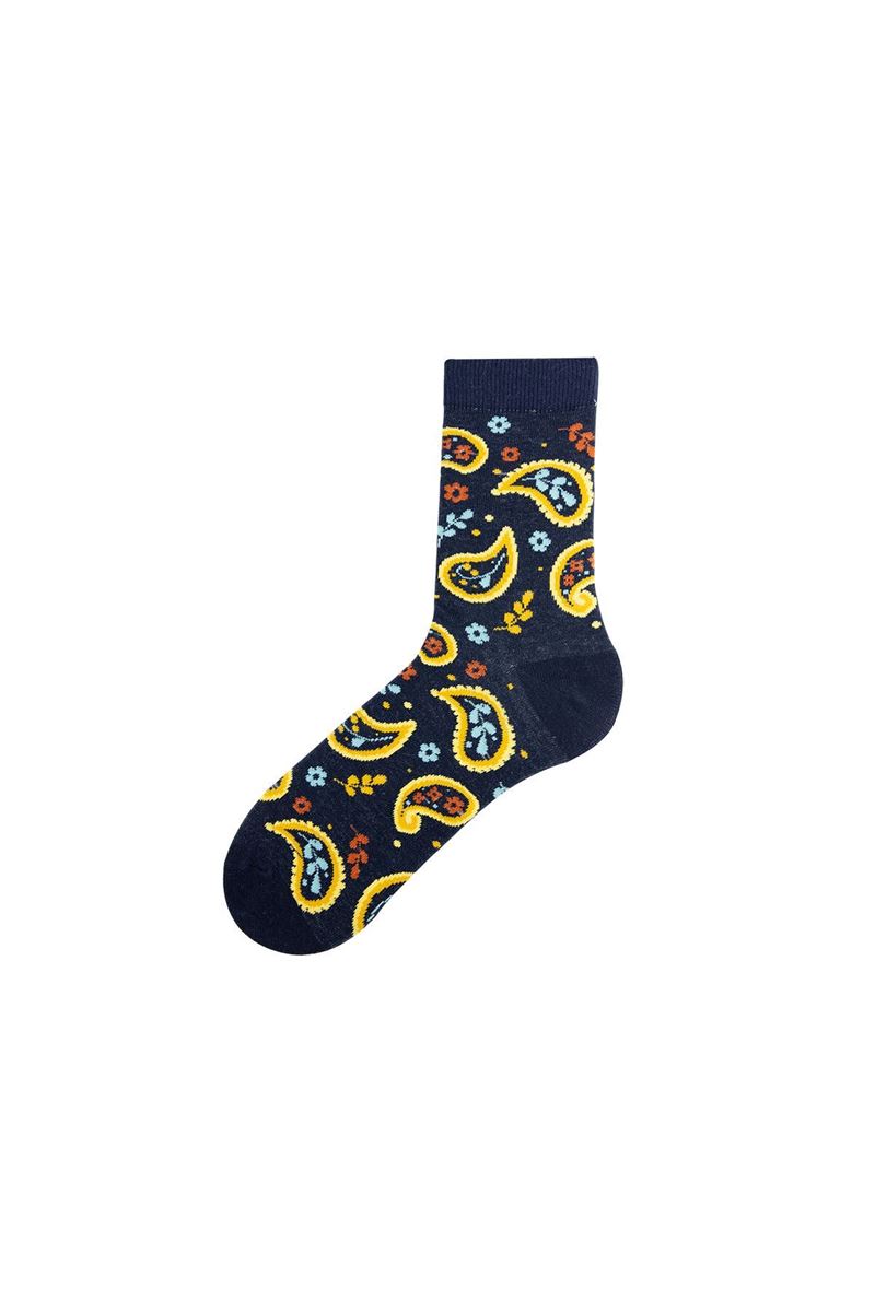 BROSS BROSS PATTERNED CREW SOCKS ASORTY