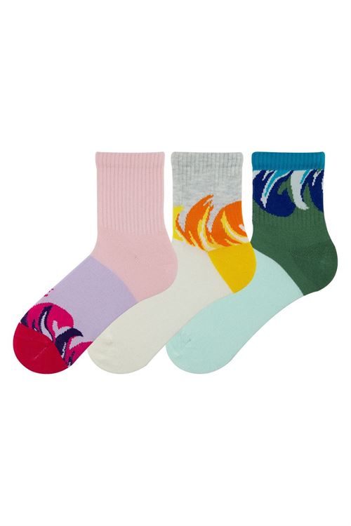 Bross Surfing Pattern Mid-Calf Socks 12