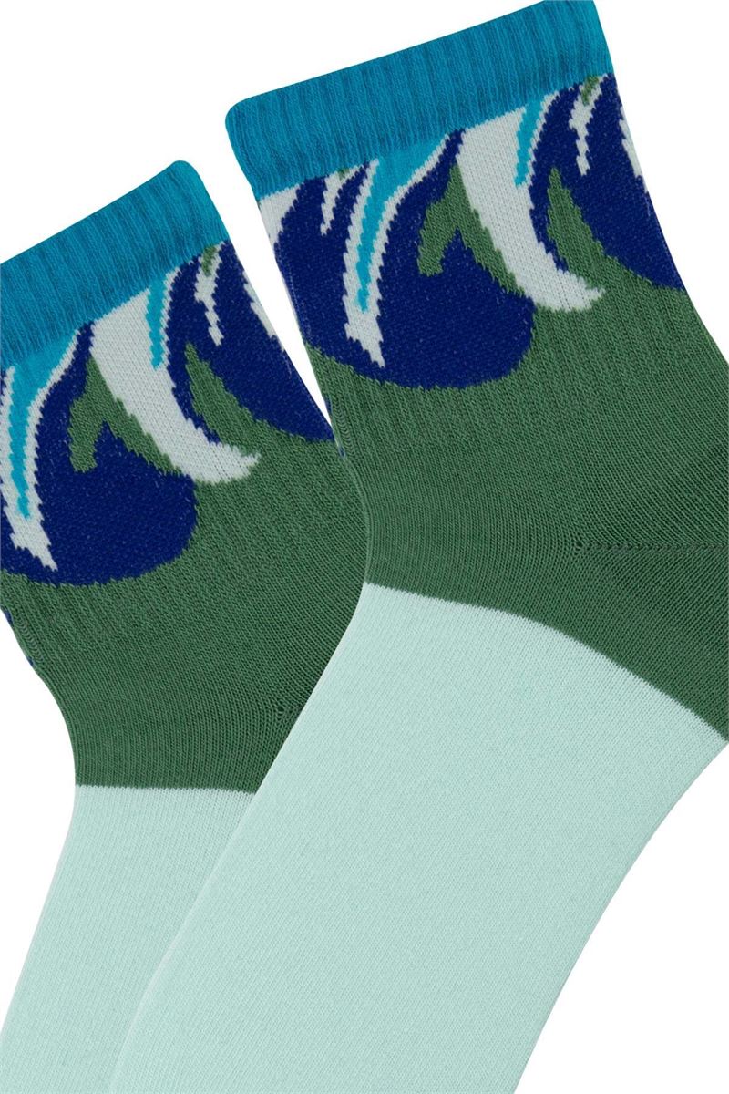 BROSS SURFING PATTERN MID-CALF SOCKS ASORTY