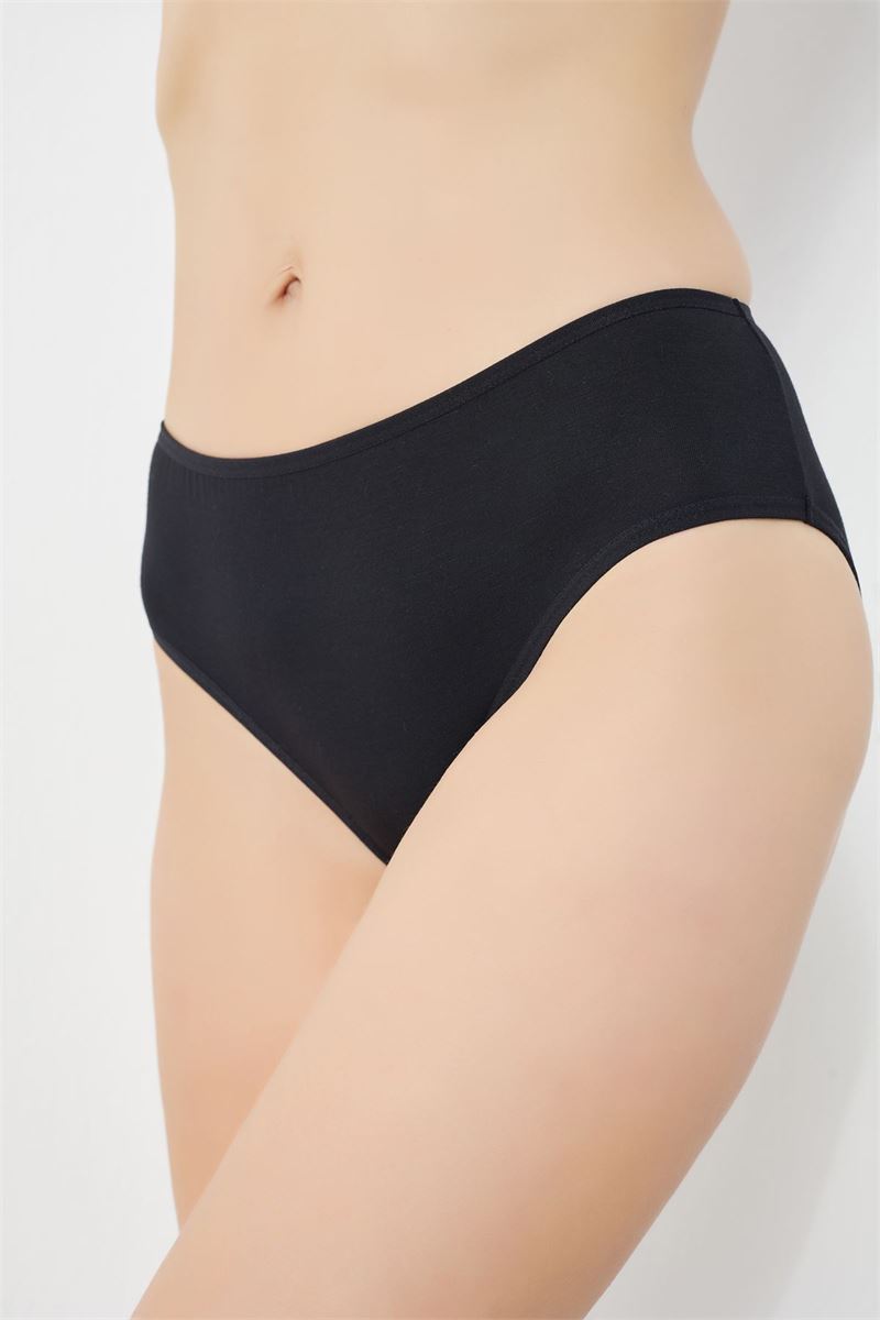 WOMEN LYCRA BAMBOO PANTIES BLACK