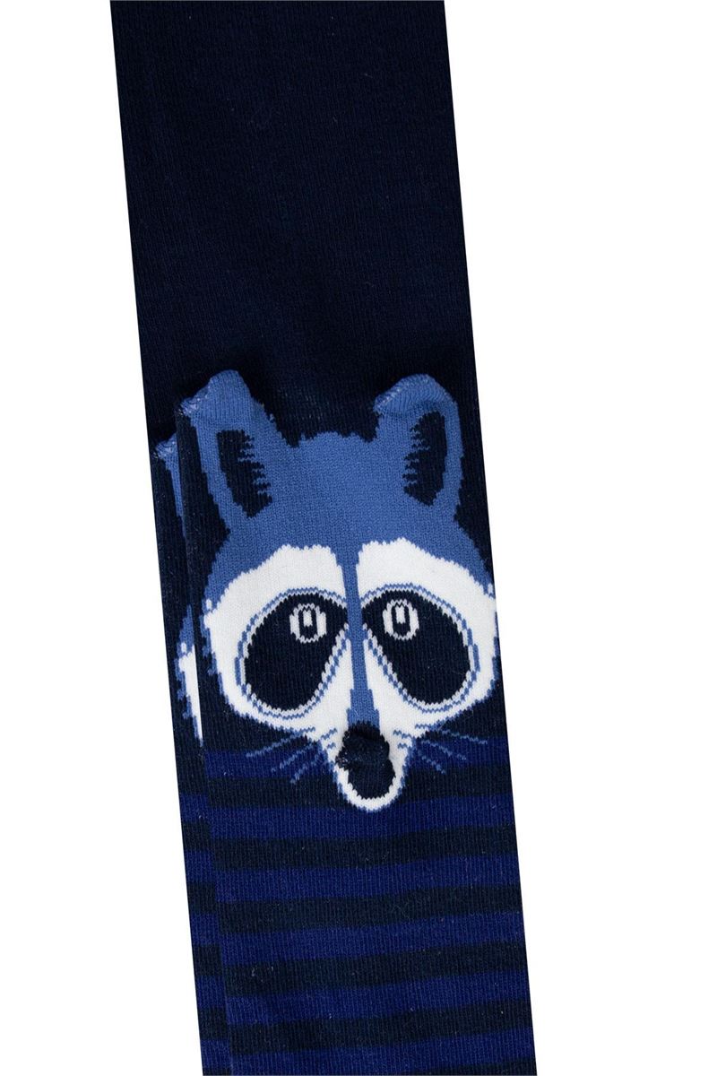 BROSS 3D RACCOON PATTERNED BABY BOYS  TIGHTS ASORTY
